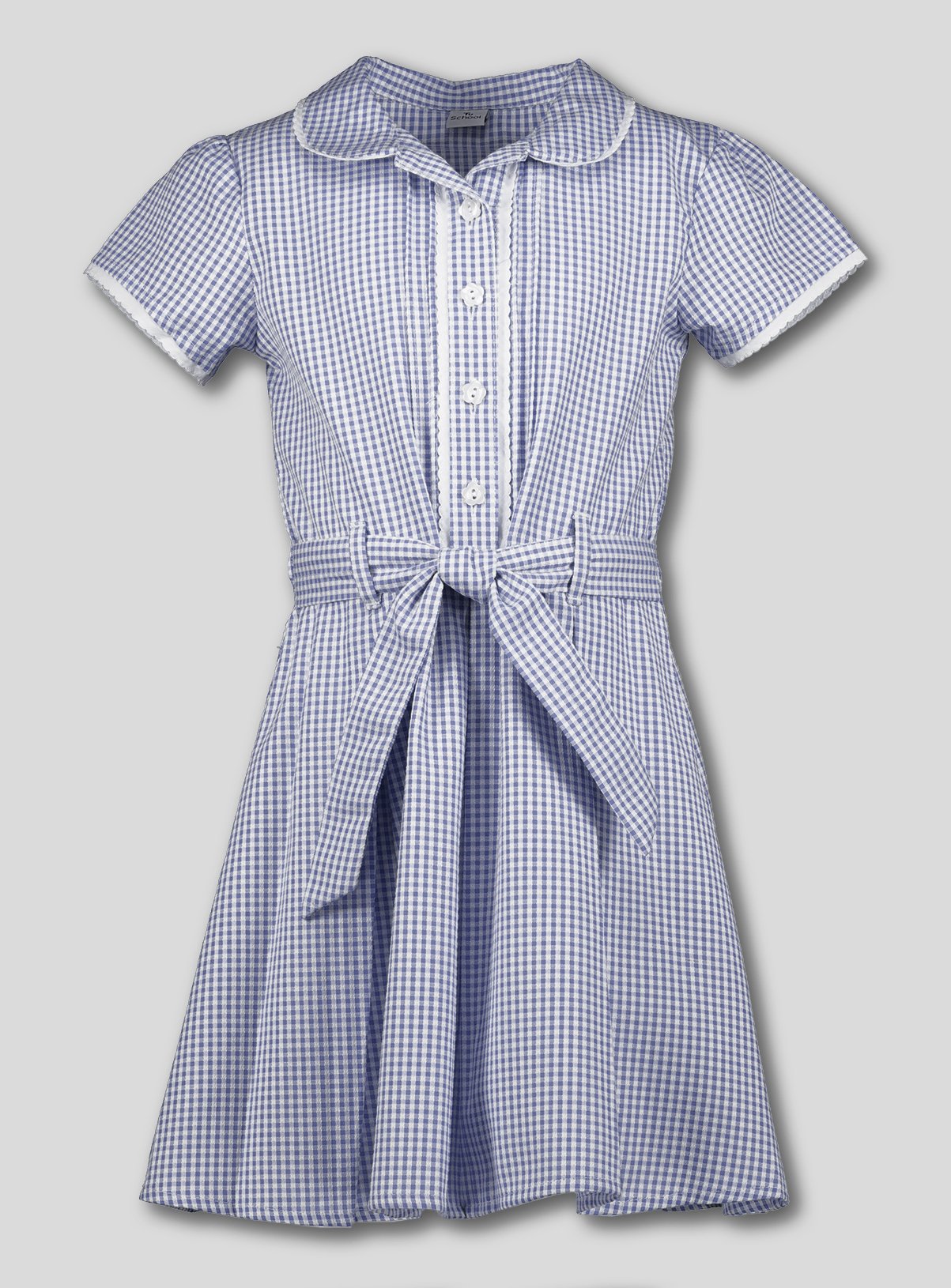 Navy Blue Gingham Classic School Dress ...